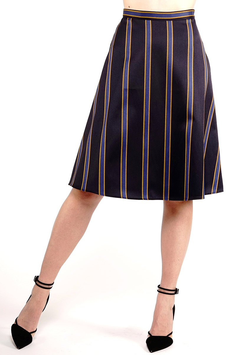 Gonna svasata in lana Boating Stripes